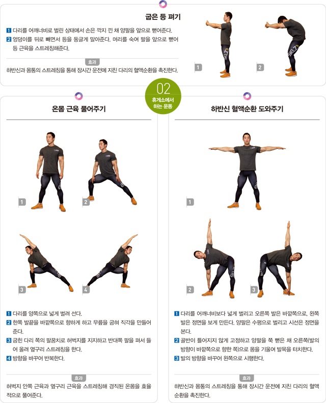 휴게소에서 하는 운동