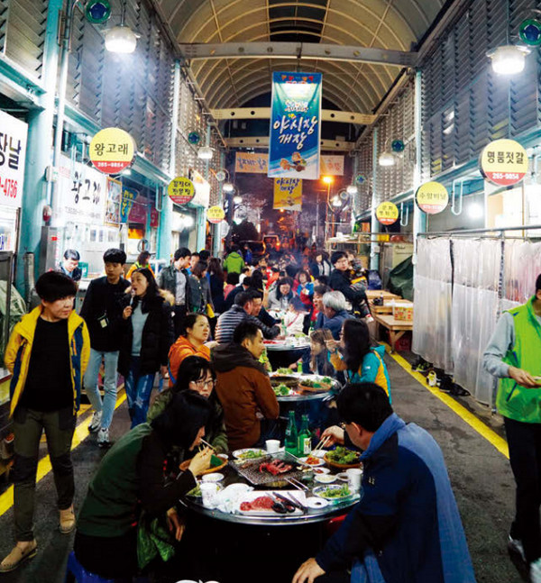 울산 수암상가 야시장