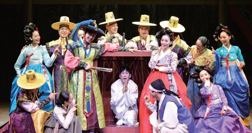 한국 전통공연 배비장전의 한 장면