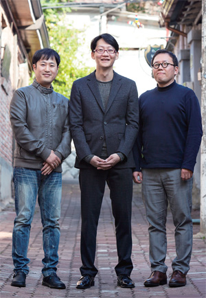 왼쪽부터 박재영, 이인의, 장호준 감독