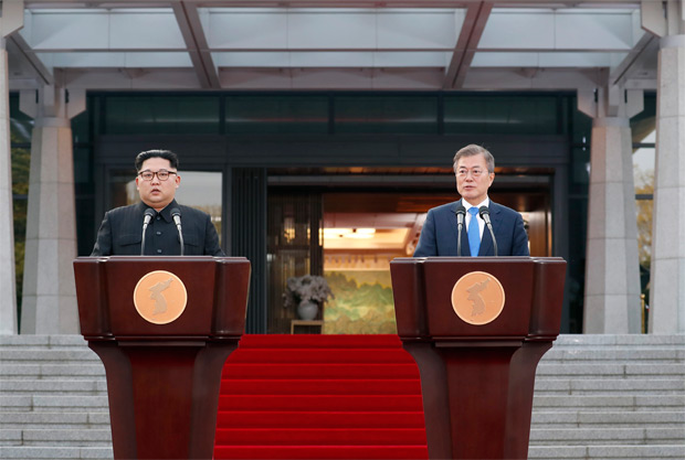김정은, 문재인 김정은, 문재인