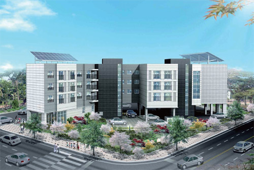 제주 아라지구 행복주택 조감도 제주 아라지구 행복주택 조감도