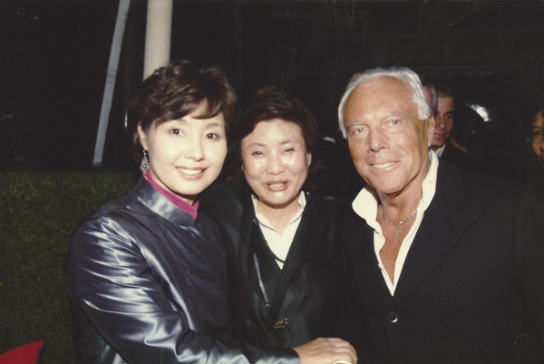 지난 2002년 9월 패션 브랜드 조르지오 아르마니 한국 출범 10주년 행사.