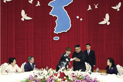 마술을 좋아하는 김정은 국무위원장