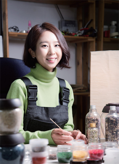 국내 1호 쌀아트 전문가, 김효정 작가