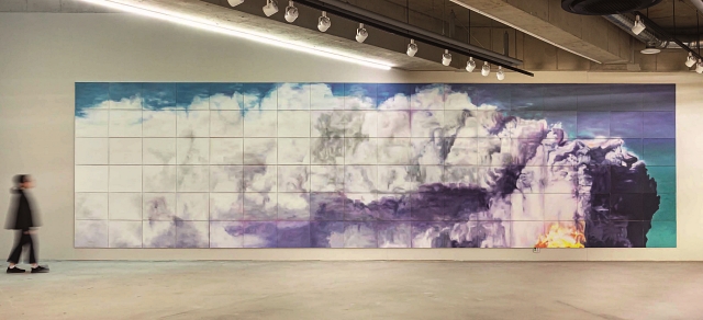 홍순명, &lsquo;풍경&ndash;아이러니&rsquo;, 캔버스에 유채, 300&times;1080cm, 2022 