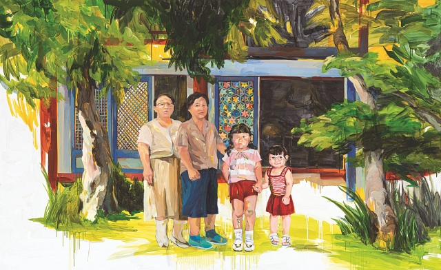 문지영, 엄마의 신전 Ⅴ, 162.2×260.6㎝, oil on canvas, 2020