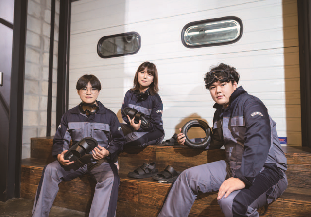 트레드앤그루브를 이끄는 유준성, 김민경, 이온 공동 대표(왼쪽부터).