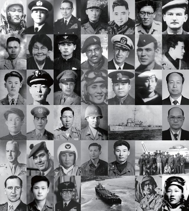 국가보훈처가 선정한 이달의 6·25전쟁영웅들(2019~2023년 3월까지).