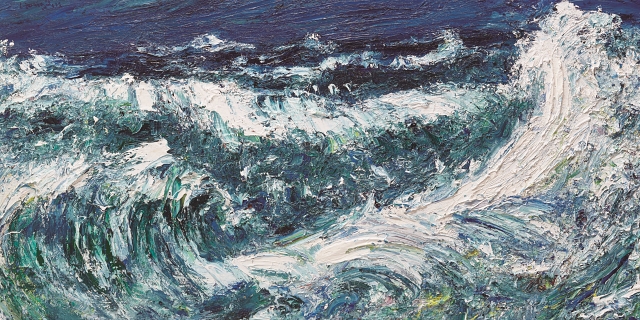 신홍직, <질풍노도>, 97×193.9㎝, Oil on canvas, 2021년