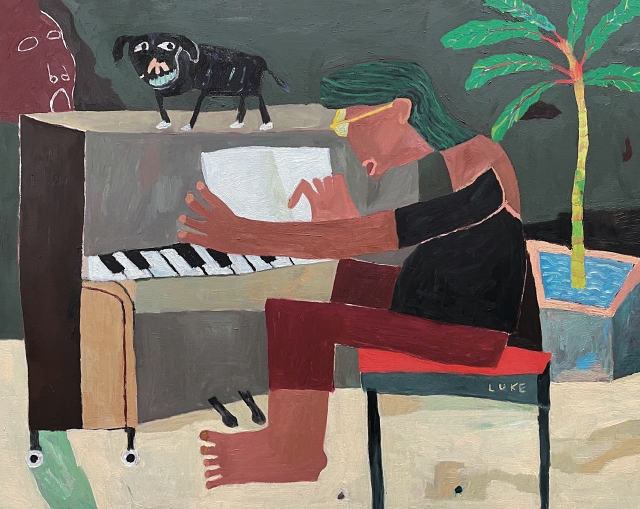 이형우, <변주는 가능할까>, oil on painting, 90.9&times;72.7㎝, 2023년