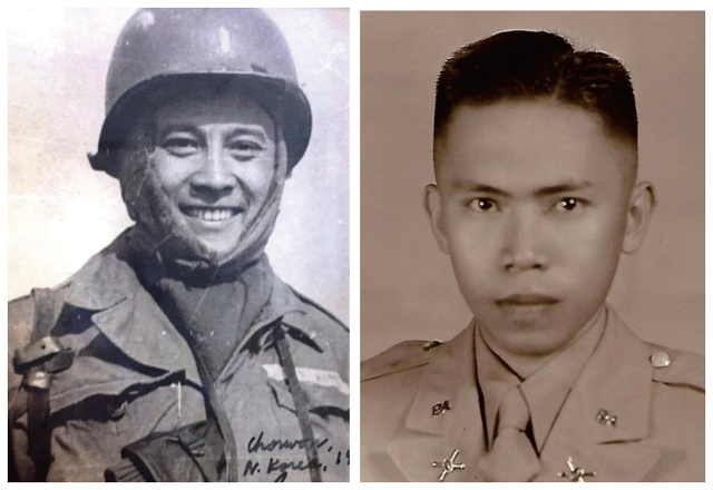 (왼쪽) 6·25전쟁 참전 당시 피델 라모스 전 대통령과 (오른쪽) 살신성인을 실천한 콘라도 디 얍 육군 대위. 사진 국가보훈부