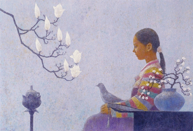 박항률, <새벽>, acrylic on canvas, 80&times;116.5㎝, 2010년