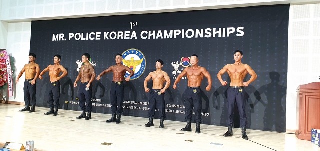2023년 8월 19일 제주경찰청 대강당에서 (사)대한보디빌딩협회와 제주경찰청이 공동 주최한 제1회 미스터 폴리스 코리아 대회가 열렸다. 사진 박근직