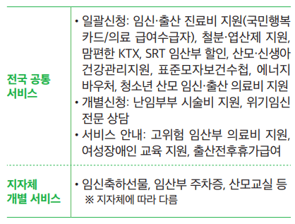 전국 공통서비스 및 지자체 개발서비스 상세안내