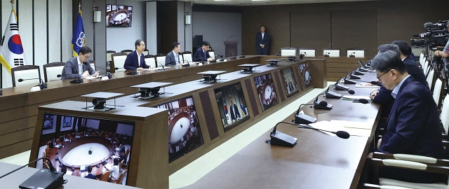한덕수 국무총리가 7월 18일 정부세종청사에서 열린 국정현안관계장관회의에서 모두발언을 하고 있다. 사진 국무조정실