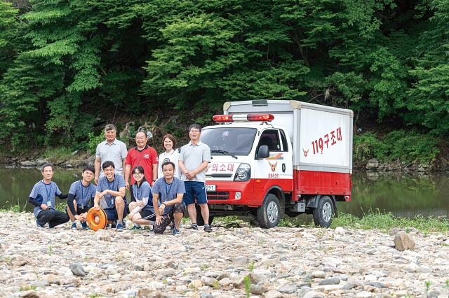 이선엽 충남 청양군 119시민수상구조대 대장은 “피서객들의 안전한 여름나기를 위해 최선을 다하겠다”고 다짐했다. 사진 C영상미디어