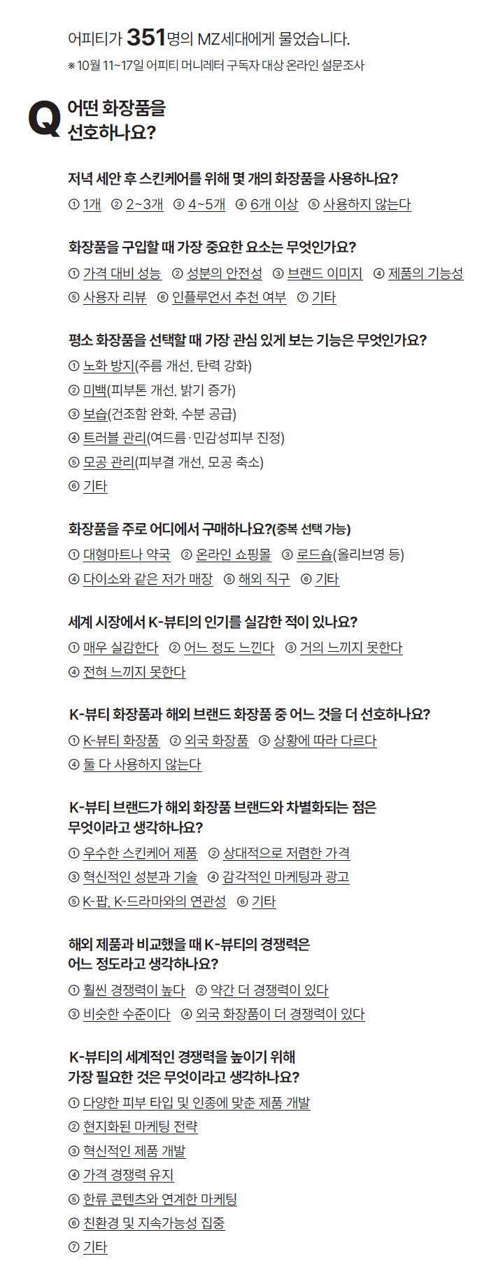 ※ 10월 11~17일 어피티 머니레터 구독자 대상 온라인 설문조사