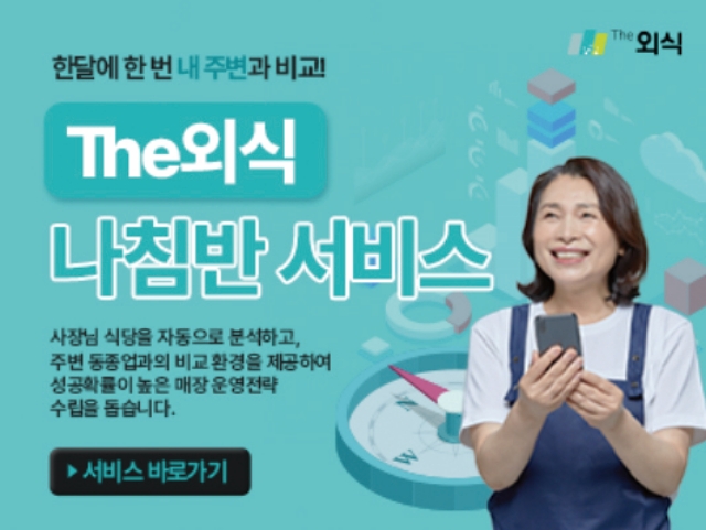 농림축산식품부와 한국농수산식품유통공사가 시범 운영 중인 외식업 특화 서비스 &lsquo;더외식 나침반&rsquo;이 개편됐다. 사진 더외식 나침반 누리집