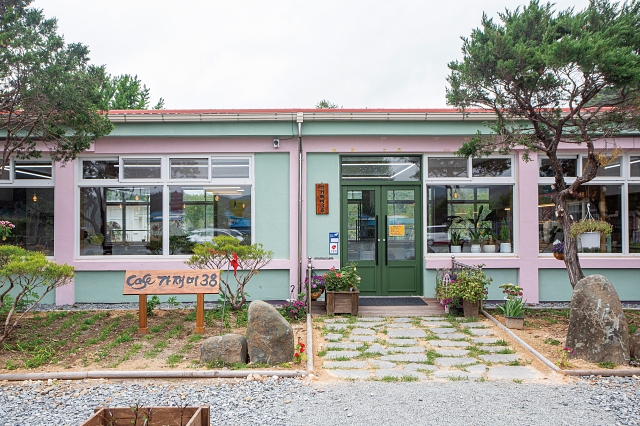 충남 서산시 성연면에 위치한 ‘카페 가재미38’은 1998년 폐교한 일광초등학교를 카페로 탈바꿈해 올해 3월 문을 열었다. 사진 C영상미디어