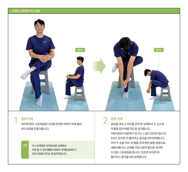 고관절 스트레칭 하는 방법