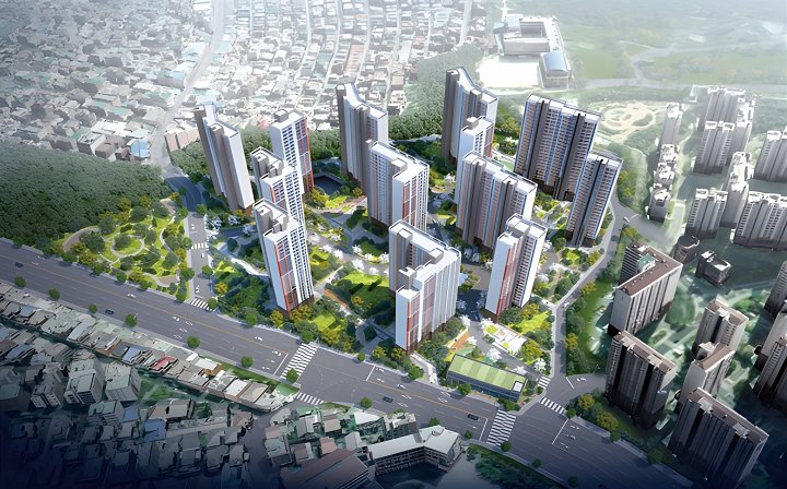 도심 공공주택 복합지구로 지정된 서울 성북구 장위12구역 개발 조감도. 자료 국토교통부