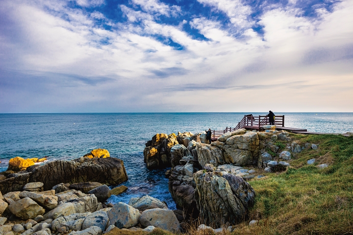 영덕 블루로드에는 ‘목은 사색의 길’ 코스가 있다. 목은 사색의 길은 ‘관어대 5경’과 ‘푸른 바다’ 코스를 잇는다. 사진 C영상미디어
