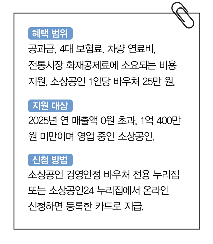 소상공인 경영안정 바우처