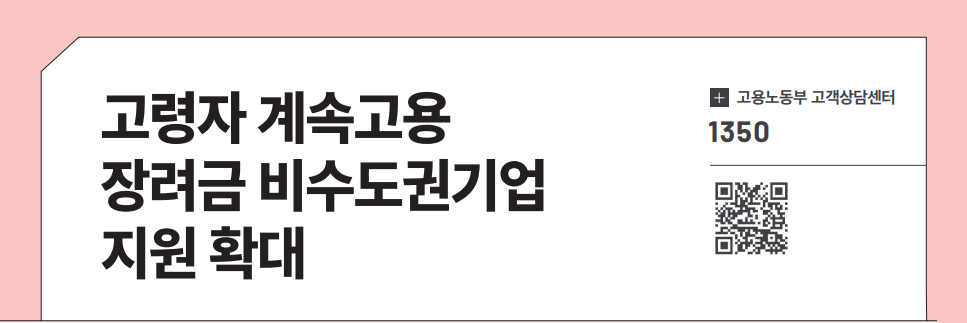 고령자 계속고용 장려금 비수도권기업 지원 확대