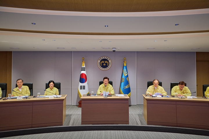 이재명 대통령이 8월 18일 청와대에서 열린 을지 국가안전보장회의(NSC)를 주재하고 있다. 사진 청와대