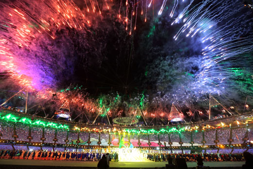  제30회 런던하계올림픽 폐막식이 12일 오후(현지시각) 영국 런던 북동부 리밸리의 올림픽스타디움에서 열렸다. 