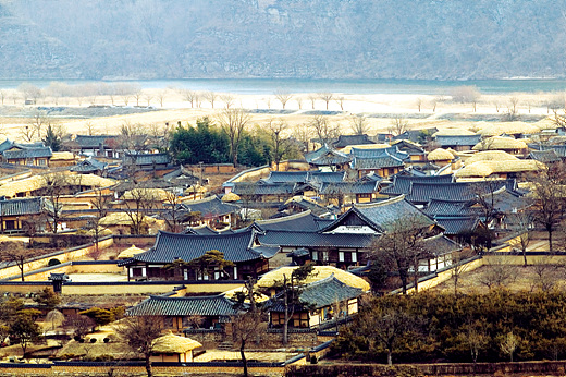풍산 류씨 집성촌인 안동 하회마을.