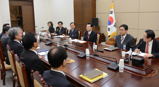 사진은 지난 7일 허태열 비서실장 주재로 열린 수석비서관회의 모습. (사진=청와대)