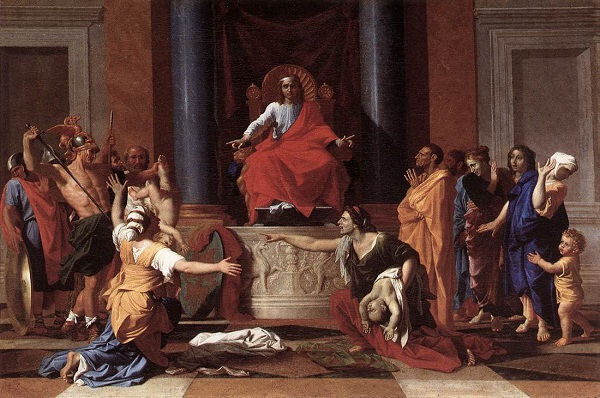 푸생, 솔로몬의 심판, 1649, Oil on canvas,101x150cm, 루브르