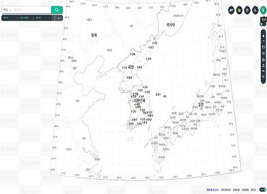 크기 별로 다양한 백지도를 다운 받을 수 있어 교육적으로 활용이 효과적이다.