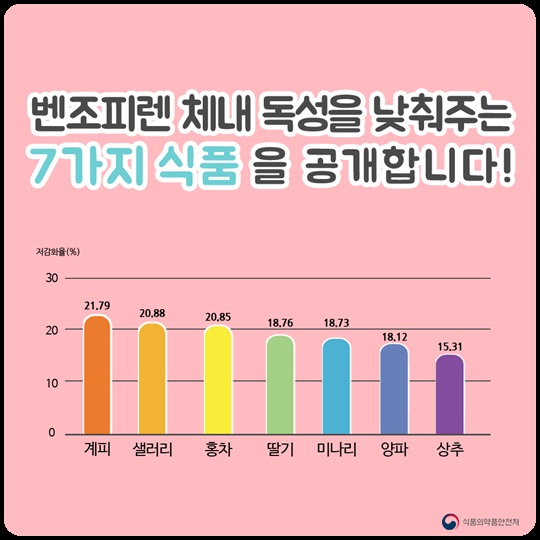 벤조피렌! 과일, 채소와 함께 먹으면 안심돼요! 