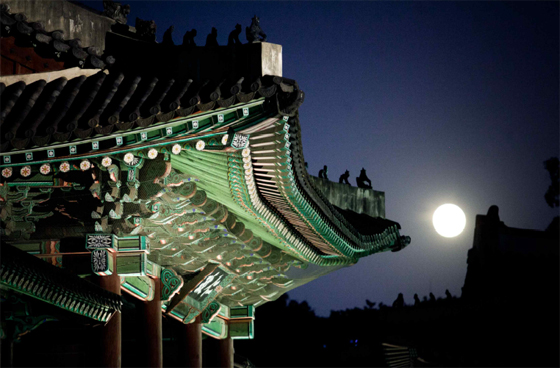 창덕궁 인정전 밤 풍경. (사진 = 문화재청)