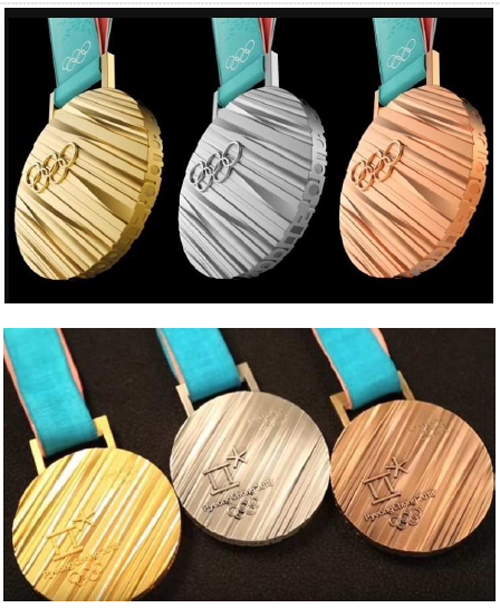 2018 평창 동계올림픽·패럴림픽 메달(제공=특허청)