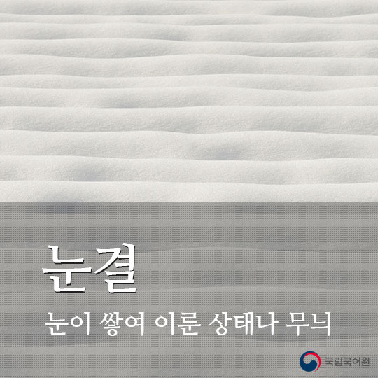 눈과 관련된 우리말