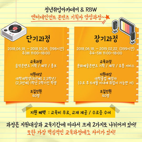 엔터테인먼트 기획자를 꿈꾼다면?