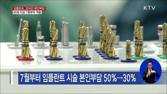 다음 달부터 임플란트 시술 시 ‘30%만 본인부담’