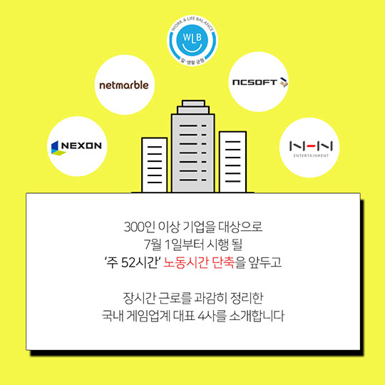 달라지는 게임업계, ‘워라밸’ 바람이 분다