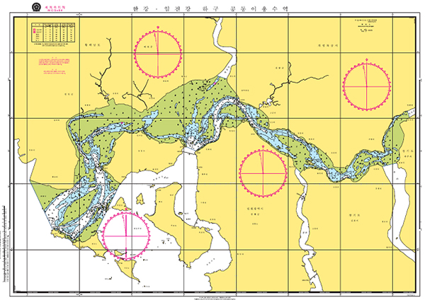 한강·임진강 하구 공동이용수역 해도.