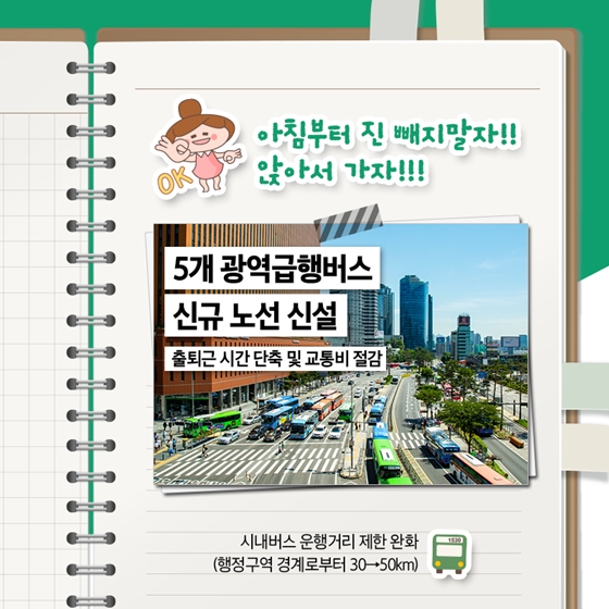더 좋아진 광역교통서비스로 출근시간 꿀잠 가능?