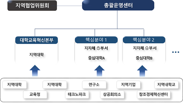 지역혁신 플랫폼 운영 체계.