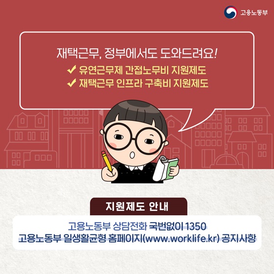 재택근무 기간 동안 식비 지급은?