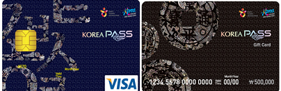 한 장의 카드로 교통·관광·숙박·쇼핑·공연예술 등을 한번에 이용할 수 있는 ‘코리아 패스 카드’.