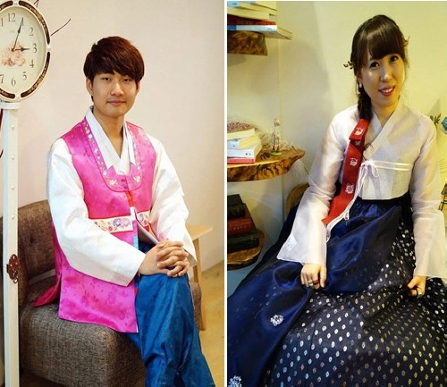 한복을 입은 후로 당당해진 자신을 발견했다는 정회운씨(좌)와 한복은 자신에게 소중한 보물이라는 조혜정(우)씨. 곱게 차려입은 한복 이보다 더 아름다운 옷이 또 있을까.