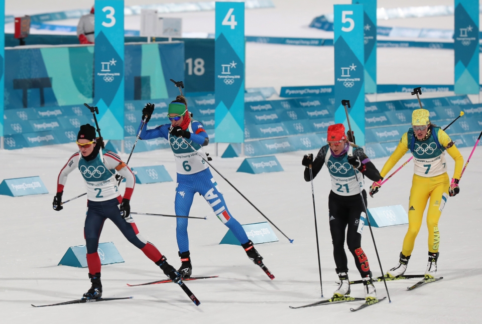  [2018 평창 동계올림픽대회] 바이애슬론 여자 추적 10km 메달 경기