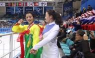 아이스하키 여자 조별 예선 B조 코리아-일본 경기 및 응원
